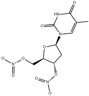 THYMIDINE-3',5'-DINITRATE Structure