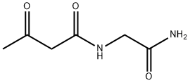 N-(2-아미노-2-옥소에틸)-3-옥소부티르아미드 구조식 이미지