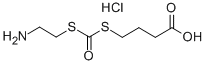 디티오카본산S-(2-아미노에틸)에스테르S-에스테르와4-머캅토부티르산염산염 구조식 이미지