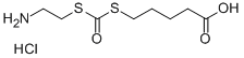 Carbonic acid, dithio-, S-(2-aminoethyl) ester, S-ester with 5-mercapt ovaleric acid, hydrochloride Structure