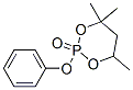 4,4,6-Trimethyl-2-phenoxy-1,3,2-dioxaphosphorinane 2-oxide Structure