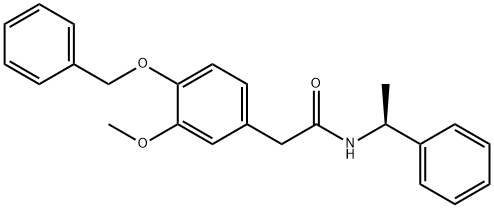 (S)-3-Methoxy-N-(1-phenylethyl)-4-(phenylMethoxy)benzeneacetaMide 구조식 이미지