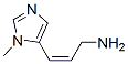 2-Propen-1-amine,3-(1-methyl-1H-imidazol-5-yl)-,(Z)-(9CI) 구조식 이미지