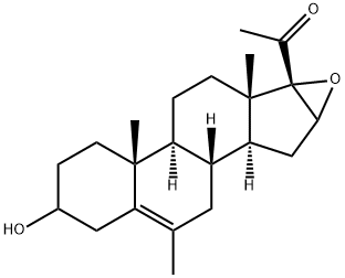 16beta-Methyl-16alpha,17alpha-epoxypregnenolone 구조식 이미지