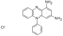 1,3-diamino-5-phenylphenazinium chloride Structure