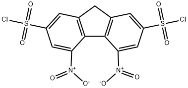 4,5-DINITRO-9H-FLUORENE-2,7-DISULFONYL DICHLORIDE,97% 구조식 이미지