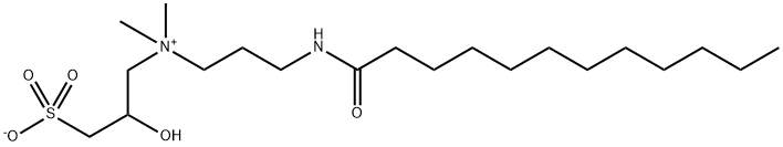 (2-히드록시-3-술포프로필)디메틸[3-[(1-옥소도데실)아미노]프로필]수산화암모늄 구조식 이미지