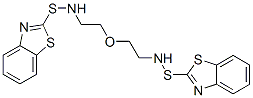 N-[2-[2-(benzothiazol-2-ylsulfanylamino)ethoxy]ethyl]benzothiazole-2-s ulfenamide Structure