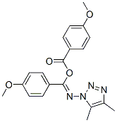 4-Methoxybenzoic acid N-(4,5-dimethyl-1H-1,2,3-triazol-1-yl)-4-methoxybenzenecarbimidic anhydride Structure