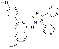 4-Methoxybenzoic acid N-(4,5-diphenyl-1H-1,2,3-triazol-1-yl)-4-methoxybenzenecarbimidic anhydride Structure