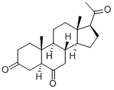 Allopregnane-3,6,20-trione 구조식 이미지