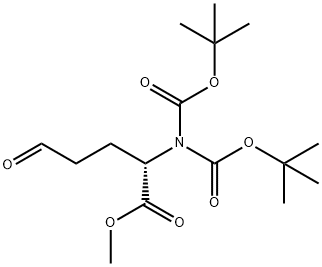Methyl (2S)-2-(bis(tert-butoxycarbonyl)amino)-5-oxopentanoate Structure