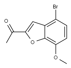 Ethanone, 1-(4-bromo-7-methoxy-2-benzofuranyl)- Structure