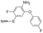 4-Amino-2-fluoro-5-(p-fluorophenoxy)phenyl thiocyanate Structure