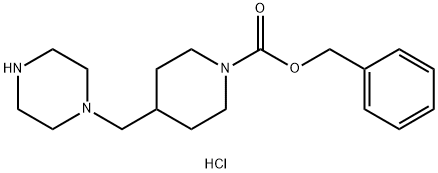 4-Piperazin-1-ylmethyl-piperidine-1-carboxylic acid benzyl ester 구조식 이미지