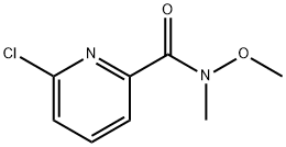 6-클로로-N-메톡시-N-메틸피리딘-2-카르복사미드 구조식 이미지