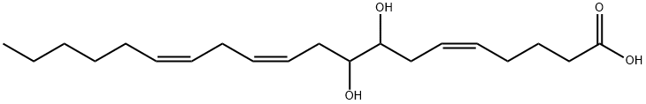 (5Z,11Z,14Z)-8,9-dihydroxyicosa-5,11,14-trienoic acid Structure