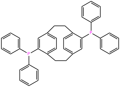 (R)-(-)-4,12-BIS(DIPHENYLPHOSPHINO)-[2.2]-PARACYCLOPHANE Structure
