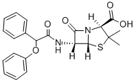 Fenbenicillin 구조식 이미지