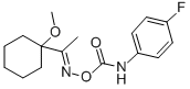 1-(1-Methoxycyclohexyl)ethanone O-(((4-fluorophenyl)amino)carbonyl)oxi me Structure