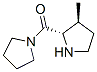 Pyrrolidine, 1-[(3-methyl-2-pyrrolidinyl)carbonyl]-, (2S-trans)- (9CI) Structure