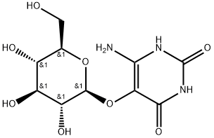 6-Amino-5-beta-D-glucopyranosyloxyuracil Structure