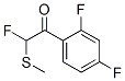 Ethanone, 1-(2,4-difluorophenyl)-2-fluoro-2-(methylthio)- (9CI) 구조식 이미지