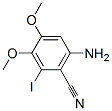 6-AMINO-2-IODO-3,4-DIMETHOXYBENZONITRILE 구조식 이미지