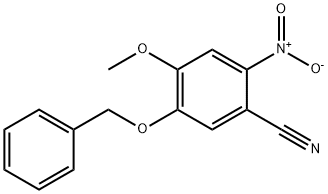 Benzonitrile, 4-Methoxy-2-nitro-5-(phenylMethoxy)- Structure
