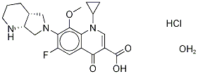 MOXIFLOXACIN, HYDROCHLORIDE MONOHYDRATE Structure