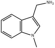 (1-메틸-1H-인돌-3-일)-메틸아민 구조식 이미지