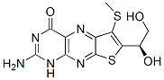 Thieno[3,2-g]pteridin-4(1H)-one, 2-amino-7-[(1R)-1,2-dihydroxyethyl]-6-(methylthio)- 구조식 이미지