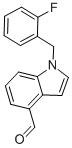 1-[(2-FLUOROPHENYL)METHYL]-1H-INDOLE-4-CARBOXALDEHYDE Structure