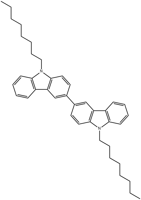 9,9'-Dioctyl-9H,9'H-3,3'bicarbazolyl Structure