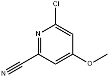 6-CHLORO-4-METHOXY-PYRIDINE-2-CARBONITRILE Structure