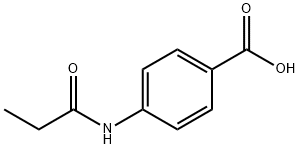 4-(propionylamino)benzoic acid 구조식 이미지