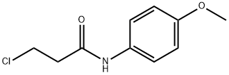 3-CHLORO-N-(4-METHOXYPHENYL)PROPANAMIDE 구조식 이미지