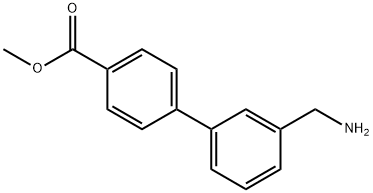 3'-(아미노메틸)-비페닐-4-카르복실산메틸에스테르 구조식 이미지