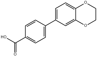 4-(2,3-디하이드로벤조[1,4]디옥신-6-일)벤조산 구조식 이미지