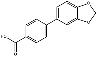 4-BIPHENYL-[1,3]DIOXOL-5-YL-CARBOXYLIC ACID
 Structure