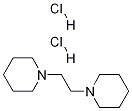 Piperidine, 1,1'-(1,2-ethanediyl)bis-, dihydrochloride Structure