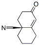 4a(2H)-Naphthalenecarbonitrile,1,3,4,5,6,7-hexahydro-7-oxo-,(S)-(9CI) 구조식 이미지