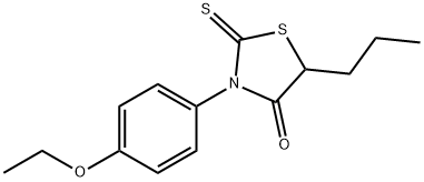 3-(p-Ethoxyphenyl)-5-propylrhodanine Structure