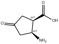 시클로펜탄카르복실산,2-아미노-4-옥소-,시스-(9CI) 구조식 이미지
