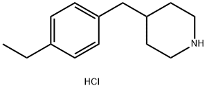4-(4-ETHYL-BENZYL)-PIPERIDINE HYDROCHLORIDE Structure