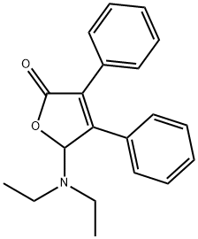 2(5H)-Furanone,  5-(diethylamino)-3,4-diphenyl- Structure