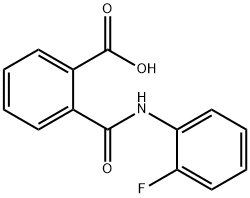 2-[[(2-FLUOROPHENYL)AMINO]CARBONYL]-BENZOIC ACID Structure