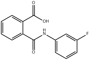 2-[[(3-FLUOROPHENYL)AMINO]CARBONYL]-BENZOIC ACID Structure