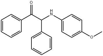 2-[(4-methoxyphenyl)amino]-1,2-diphenyl-ethanone Structure