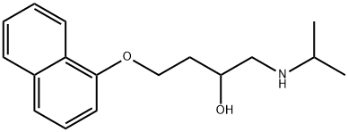 1-(Isopropylamino)-4-(1-naphtyloxy)-2-butanol Structure